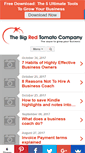 Mobile Screenshot of bigredtomatocompany.co.uk